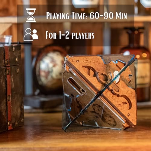 PUZZLE POTATO Anti-Gravity Puzzle Box - 3D Brain Teaser Puzzle for Adults - Wooden Treasure Chest - Money Puzzle Box for Cash Gift - Escape Room Game by PUZZLE POTATO - Image 2