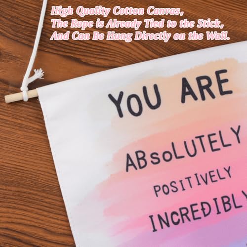 HICOHAND Inspirierende Wandkunst, You are Amazing Positive Affirmations, Leinwand zum Aufhängen
