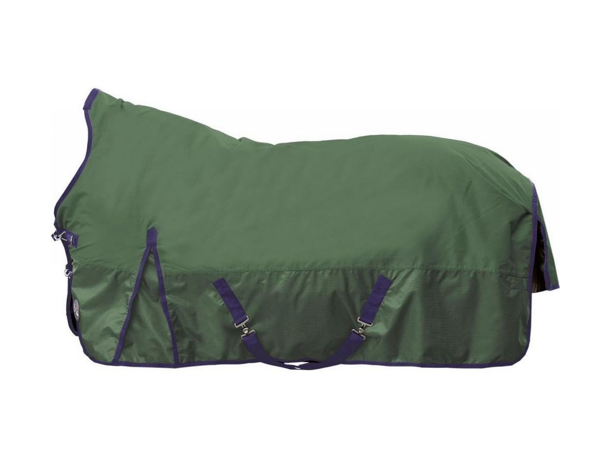 Couverture de cheval HKM Milwaukee verte 155cm équipement équestre imperméable
