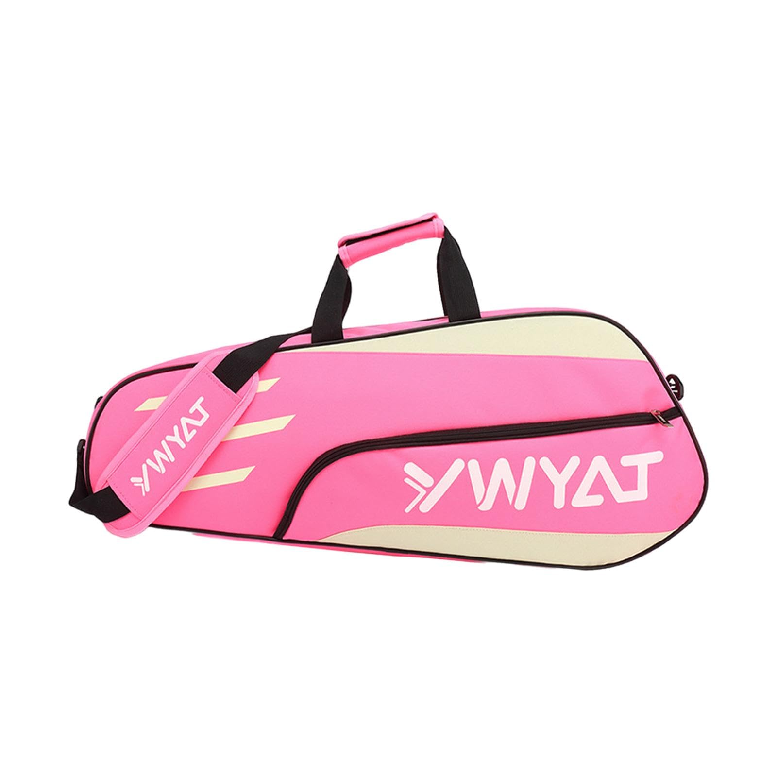 THE STYLE SUTRA Badminton Racquet Bag Outdoor Sport Bag Zipper Closure Racket Carrying Bag Pink White-image-44