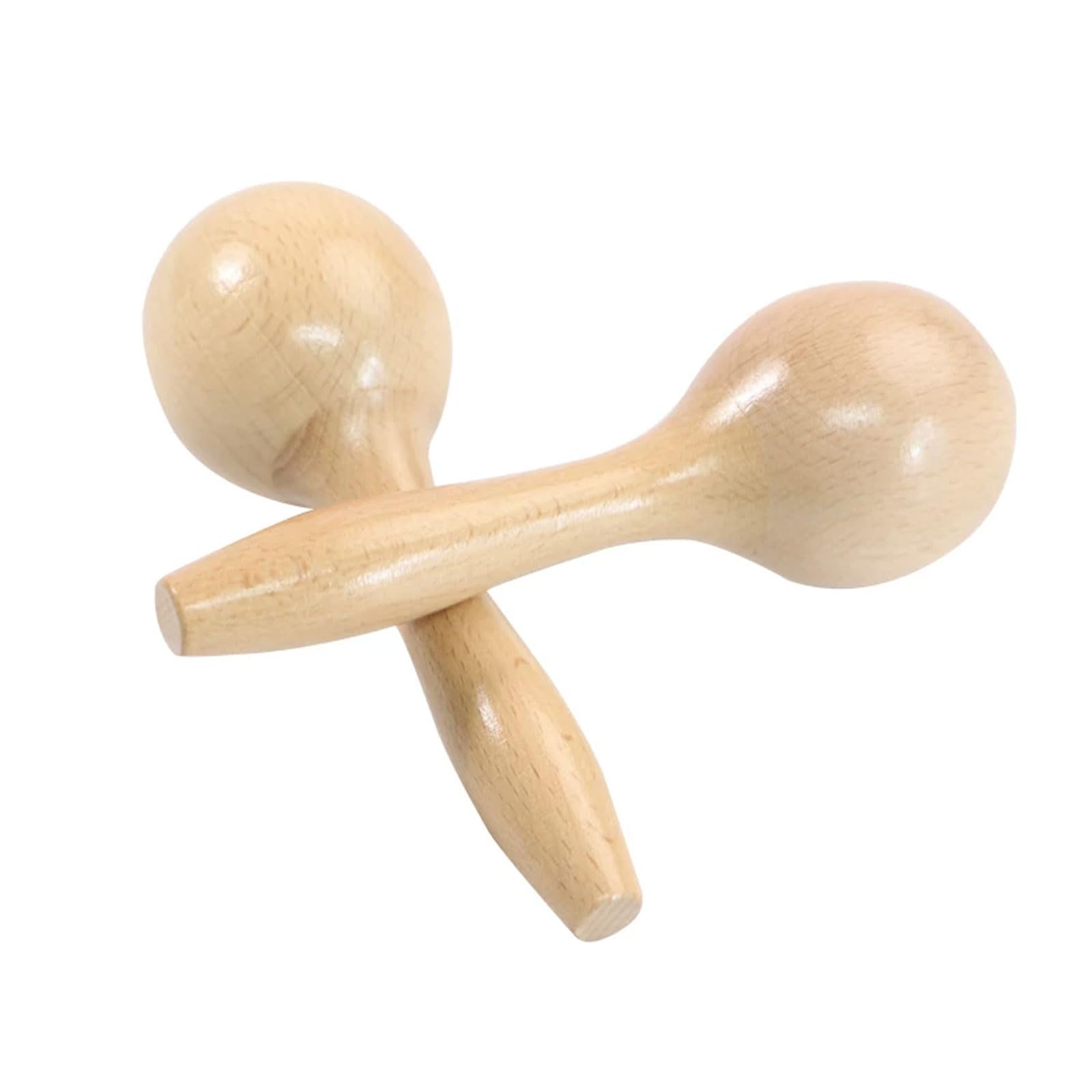 Maracas in Legno Montessori, sonagli per Bambini in Legno Naturale, Giocattoli da agitare, Giocattoli per afferrare per Neonati, Strumenti a percussione Orff