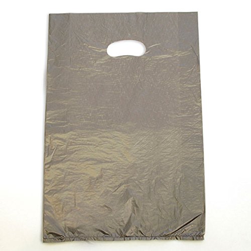 High Density Plastic Bag 12w x 3D x 18h Inches in Silver