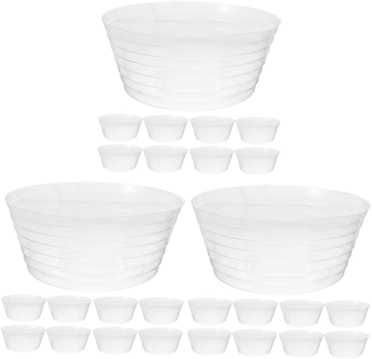 balacoo 30pcs Flower Pots Outdoor Large Plant Pot Drip Tray Plant Trays for No