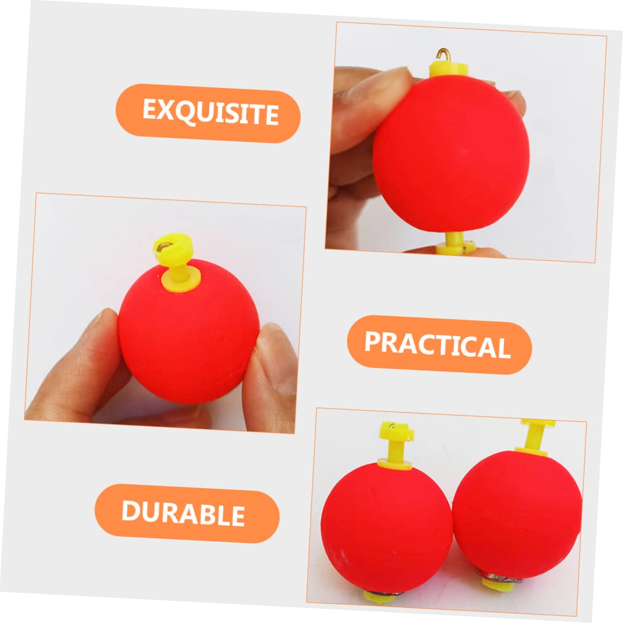 BESPORTBLE Flotteur De Pêche Canne À Pêche Matériel De Pêche en Mer Marqueur Pôle Plate-Forme Appâts De Pêche Attaquer Rouge Mousse D'éthylène Et D'acétate De Vinyle