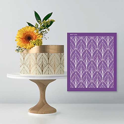 Uposao Cake Embossing Stencils - Image 4