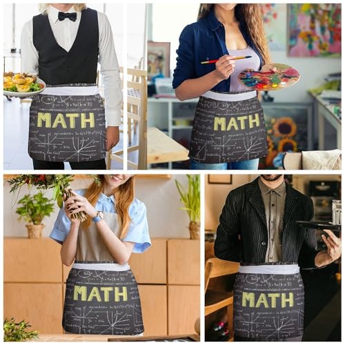 Tablier court de mathématiques pour la cuisine le nettoyage et le restaurant - 5