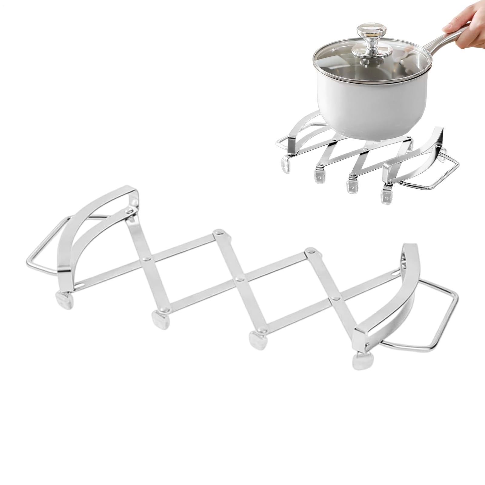 Posavasos para platos calientes extensible que evita quemaduras en mesas