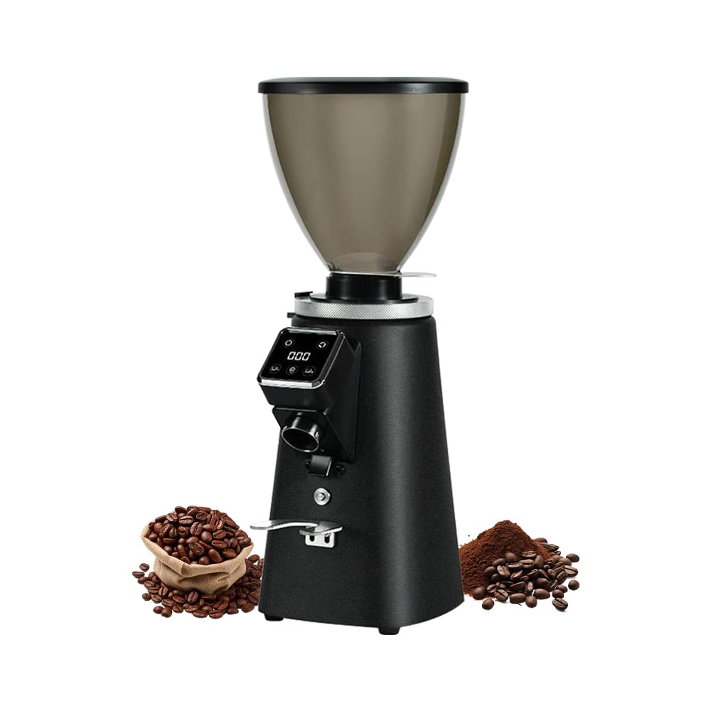 Grinder da caffè Premium con sbavatura Piatta da 64mm, smontaggio Senza Sforzo, Ideale per l'espresso e Rivestiti in caffè e caffetterie.