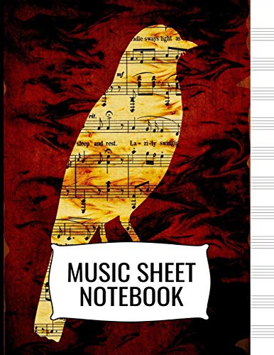Music Sheet Notebook: Blank Paper Journal - Music Manuscript Paper, Staff Paper, Music Composition And Songwriting Notebook image 3