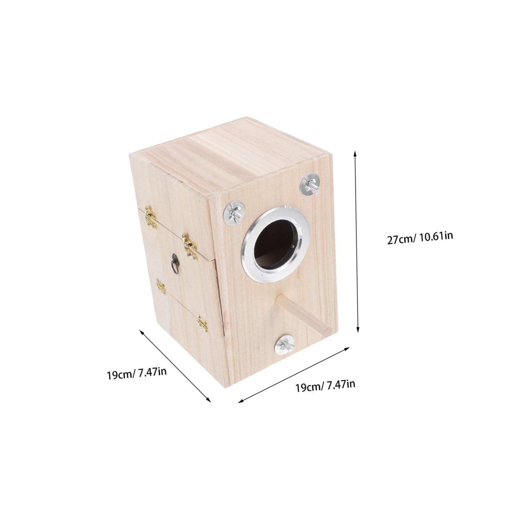 VICASKY 1 Pièce Nichoir pour Oiseaux Boîte de Nidification pour Oiseaux Accessoire Sécurisé pour Perruches et Autres