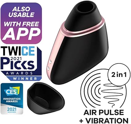 Satisfyer Love Triangle Connect App Succionador de clítoris femenino | Juguetes eróticos para pareja sexuales | Con aplicación | Vibradorador mujer juguetes eróticos