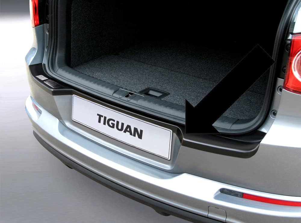 Richard Grant Mouldings Ltd. Original RGM Boot Sill Protector Black for Volkswagen VW Tiguan SUV Estate 5-Door Construction Year 09.2007-03.2016 Models with Pivoting Towing Hitch RBP741