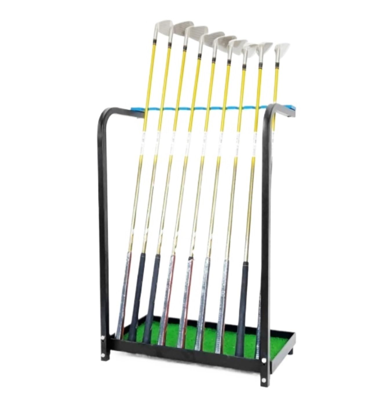 MHbdfsxz Golf Club Organizer For Indoor Outdoor Golf Club Indoor Display Rack Metal Holder Stand Putter 9 Putters Golf Course Accessories