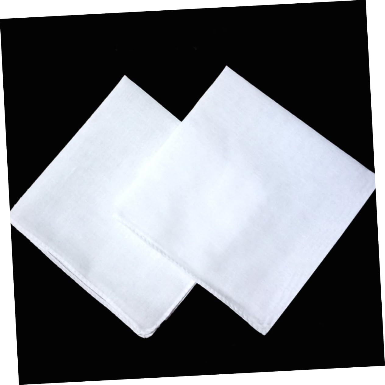 VANZACK 3sets Cotton Pocket Square Gentleman's Handkerchief Diy Craft Soft Material Handkerchief Craft Small 100% Cotton Hand Towel 5pcs*3