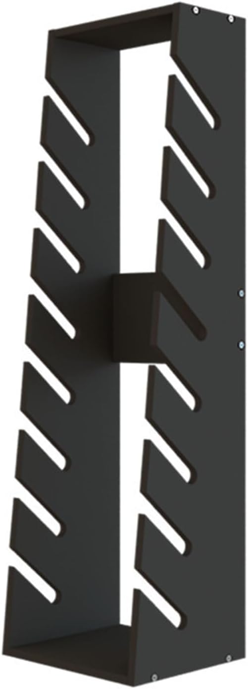 Snowboard Storage Rack - 8-Layer Wooden Display Rack for Floor-Standing Skateboard, Longboard, Surfing Board - Ideal for Homes, Garages, Clubs, Skate Shops Black-120X33X32CM