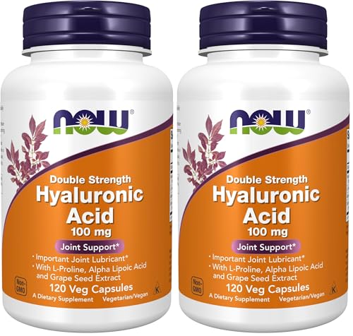 NOW Foods Hyaluronic Acid 100 mg, 120 Veg Capsules