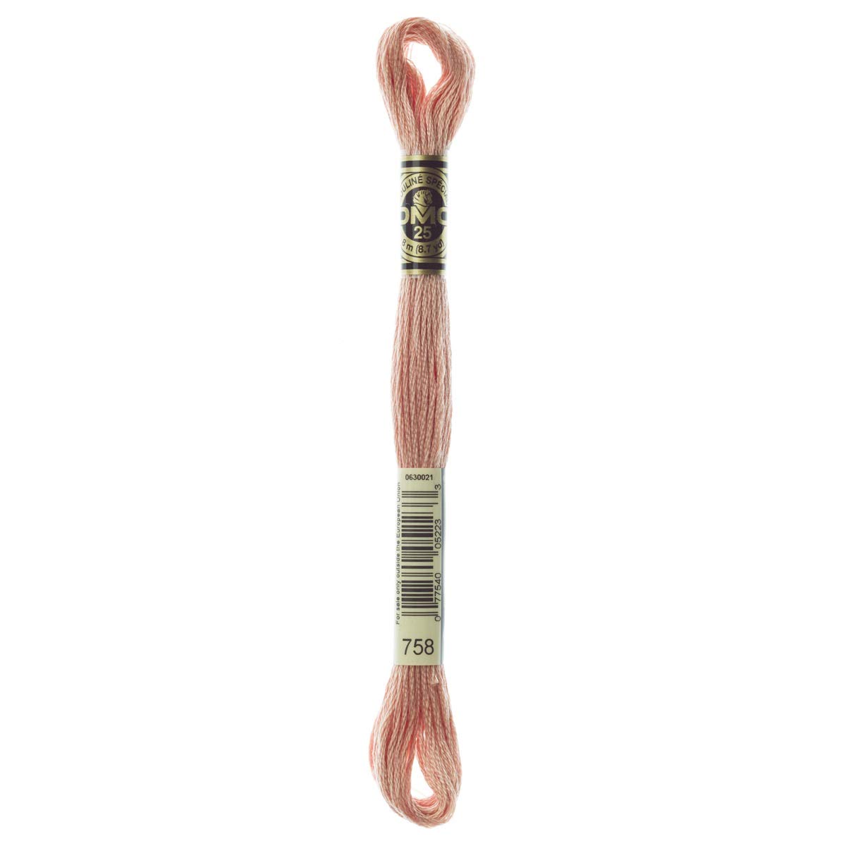 DMC Embroidery Floss Mouline Stranded Cotton Thread for Hand Embroidery and Sewing - Colour No: 758-4 x 8m Skeins โ image 1
