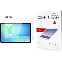 UnDePlus Samsung Galaxy Tab S10FE Plus ile uyumlu Tablet Set 5 adet Temperli Cam Ekran Koruyucu  effaf