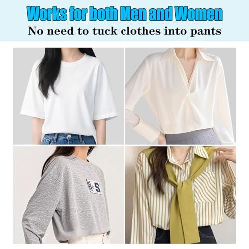 2Pcs Crop Top Tuck Waist Band Adjustable Band Tucking Sweaters Shirts Elastic Stretch Belts for Women Change Style of Tops4