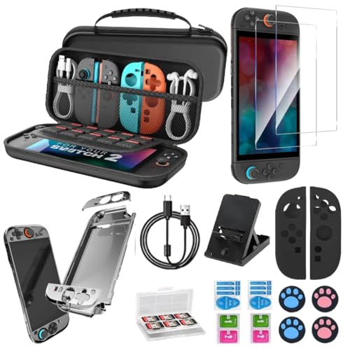 Funda de transporte para Nintendo Switch 2 bolsa portátil de almacenamiento con ranura