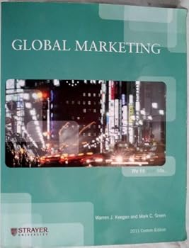 Paperback Global Marketing (Strayer University) Book