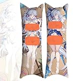 Dakimakura Genshin Impact Raiden Shogun 20'x59'Anime Pillowcase Double-Sided Pattern Hugging Body Pillow Cover Case (Kamisato Ayaka)