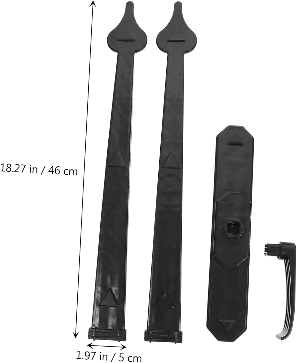 Magnetic Garage Door Handle Sturdy Faux Pull Knob for Garage Decor Non-Turning Design Easy Installation 1 Set