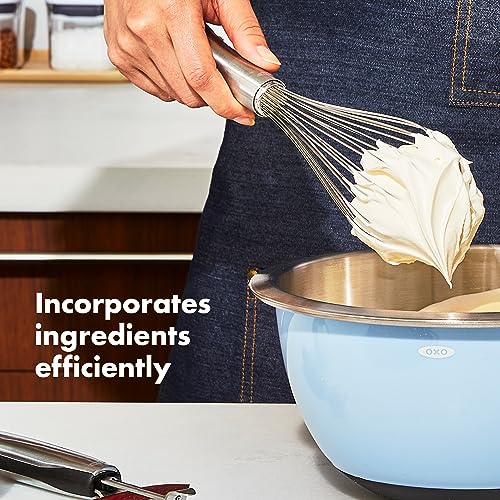 OXO Steel whisk handle detail