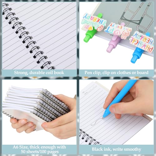 Carnet de motivation physiothérapeute au quotidien : lot de 30 carnets de notes avec 10 stylos - 5