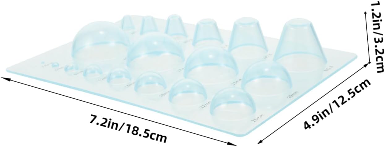 DIYEAH 8pcs Half Mould DIY Paper Quilling Tool Paper Quilling Supplies Bead Roller Tools Molds