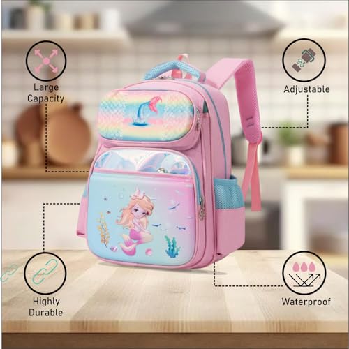 Image of Tinytot 22 Litre 17-Inch Waterproof Large School Bag for Boys & Girls, Kids School Bag, School Backpack for Girls and Boys, for Kids, Ideal for Children