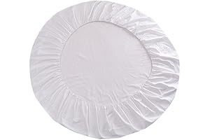 White Round Fitted Sheet: Ultimate Bedtime Luxury