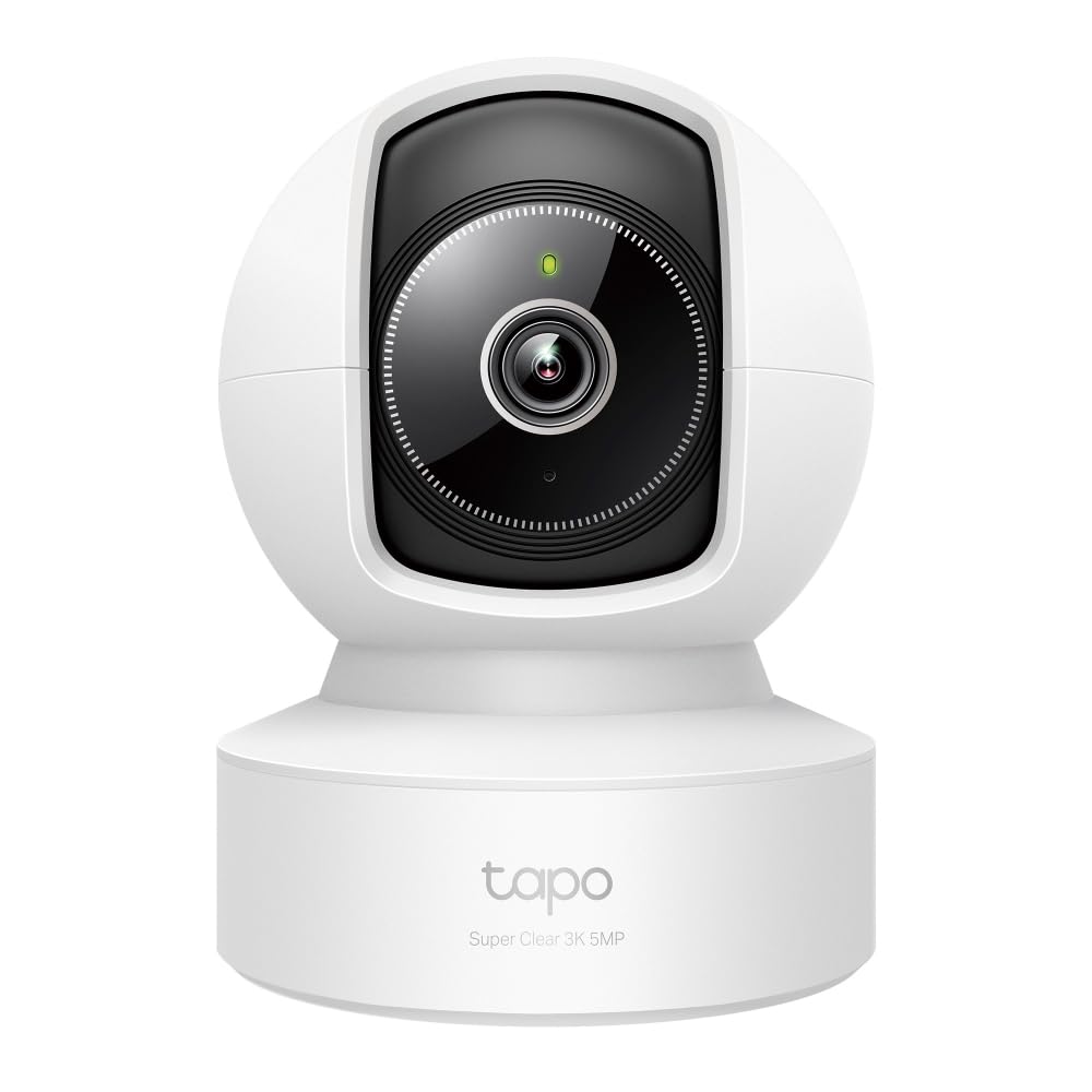 Tapo C232 360° 3K 5MP WiFi Surveillance Camera, Motion Tracking, AI Smart Detection and Notifications, Enhanced Night Vision, Compatible with Alexa and Google Assistant