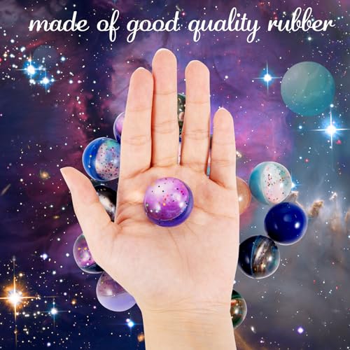 Ayfjovs AJ-2324 20 Pack Starry Space Bouncy Balls - 32Mm Rubber Balls, For Space-Themed Parties, Bag Fillers thumb #4