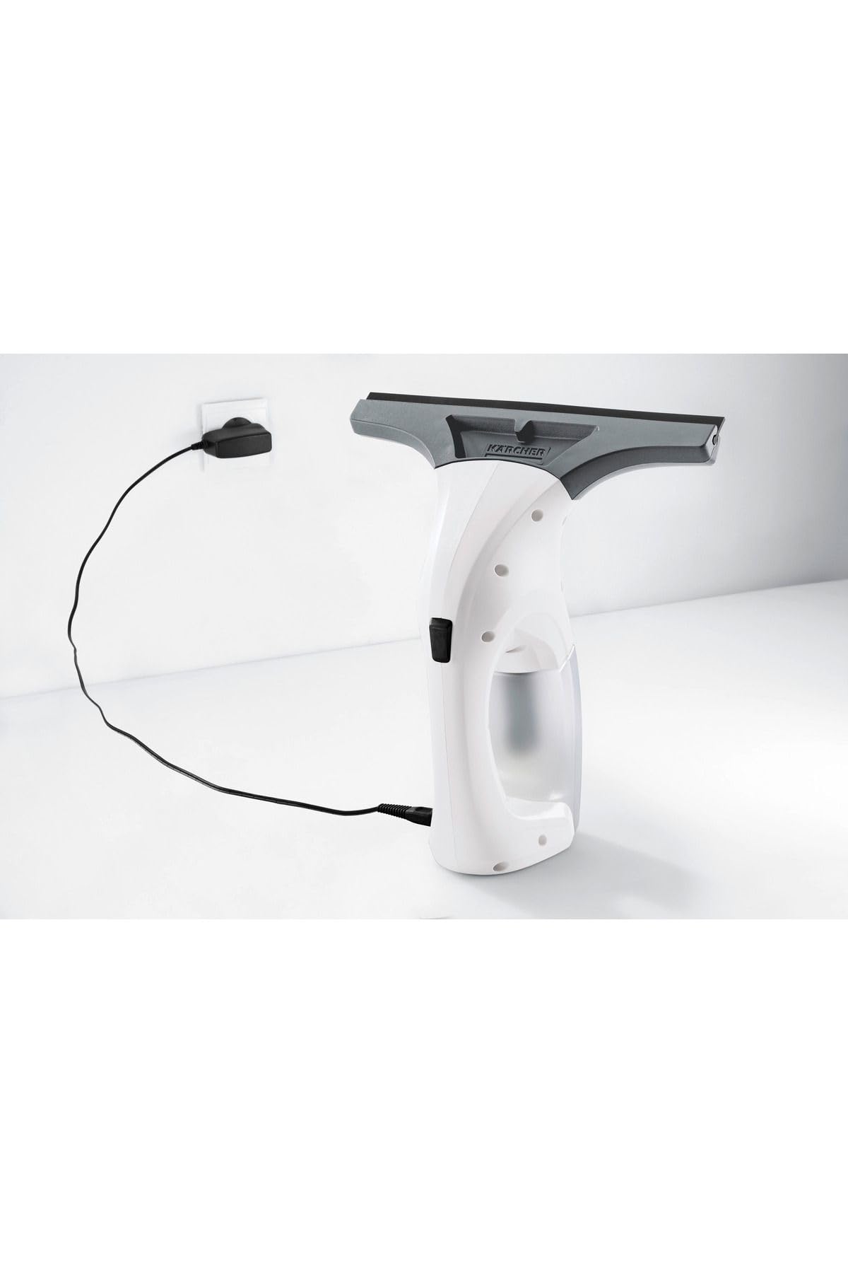 KÄRCHER Limpiadora de Cristales WV 1 Plus, autonomía batería: 20 min, indicador LED Estado batería, depósito Agua Sucia: 100 ml, Peso: 0,5 kg, pulverizador, paño Microfibra, 20 ml detergente