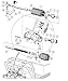 Club Car Tie Rod End for DS G&E 1976-2008 Driver and Passenger Side OEM #75397540 (1 Left Hand Thread)