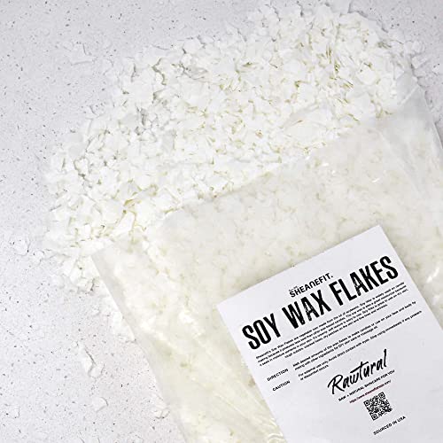 Sheanefit Soy Wax Flakes - Easy To Melt Flakes, Seals In Moisture, Diy Candle Making, Diy Skin Moisturizer, Skin Balms (3 Lb) #TOP5