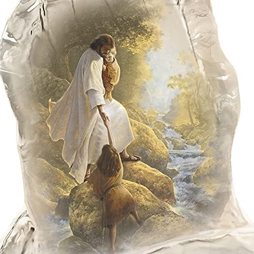 The Bradford Exchange 'All God's Children' Greg Olsen Faith Prayer Figurine  A faith-inspired figurine handcrafted of crystalline in the shape of God's praying hands with vivid image of Christ