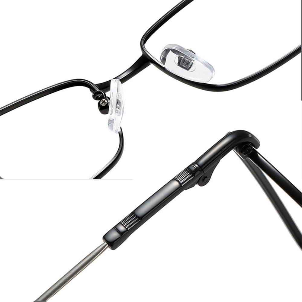 Reading Glasses High Magnification Power Titanium Ultra Clear Men & Women +7.0 +8.0 Blue Light Blocking Reader