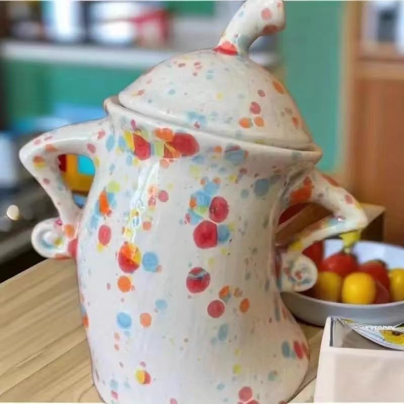 Sassy Canister With Attitude,Canister With Attitude Ceramic,Canister With Attitude Tea Pot,Creative Kitchen Storage Canisters For Coffee Tea Sugar Spices (Blue) (white)