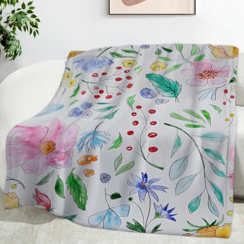 Couverture composition florale pour chambre et salons cocooning - 2