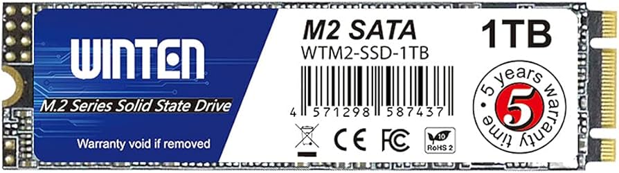 Amazon | WINTEN SSD M.2 SATA 1TB 2280 3D NAND SATA3 6Gb/s（最大
