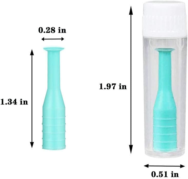 LeyJin 10 Pack Hard Contact Lens Remover & Insertion Tool,RGP Plunger for Hard Lenses(Green)