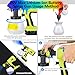 Choerinton Paint Sprayer Compatible with Ryobi Battery Cordless Electric Paint Sprayer 200W HVLP Paint Gun with 3 Patterns 4 Size Nozzles for House Painting Furniture Cabinets(Tool Only)