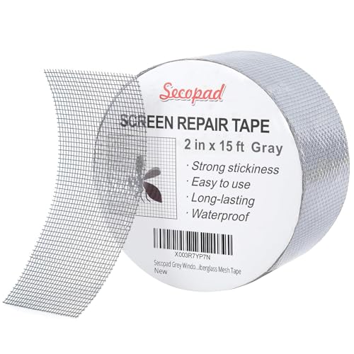 Secopad Nastro Adesivo Ripara Zanzariere, 50 mm x 4,5 m Nastro Zanzariera Ripara, Nastro...