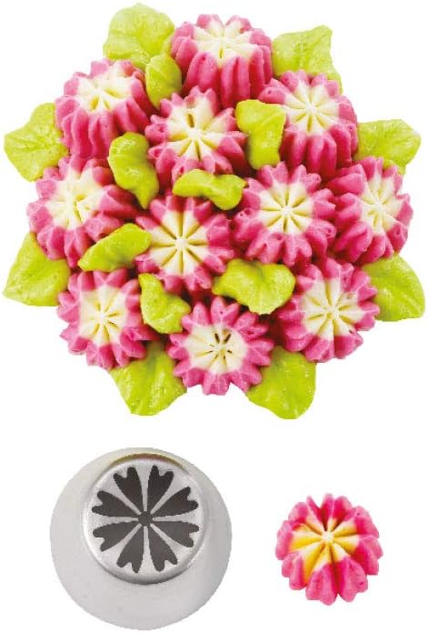 27 Pieces Small Stainless Steel Russian Flower Icing Tips Kit