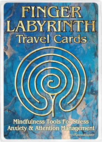 Mandalynths Finger Labyrinth Travel Cards-10 Pack