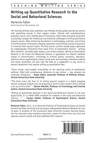 Writing up Quantitative Research in the Social and Behavioral Sciences (Teaching Writing, 6) - Thumbnail 2