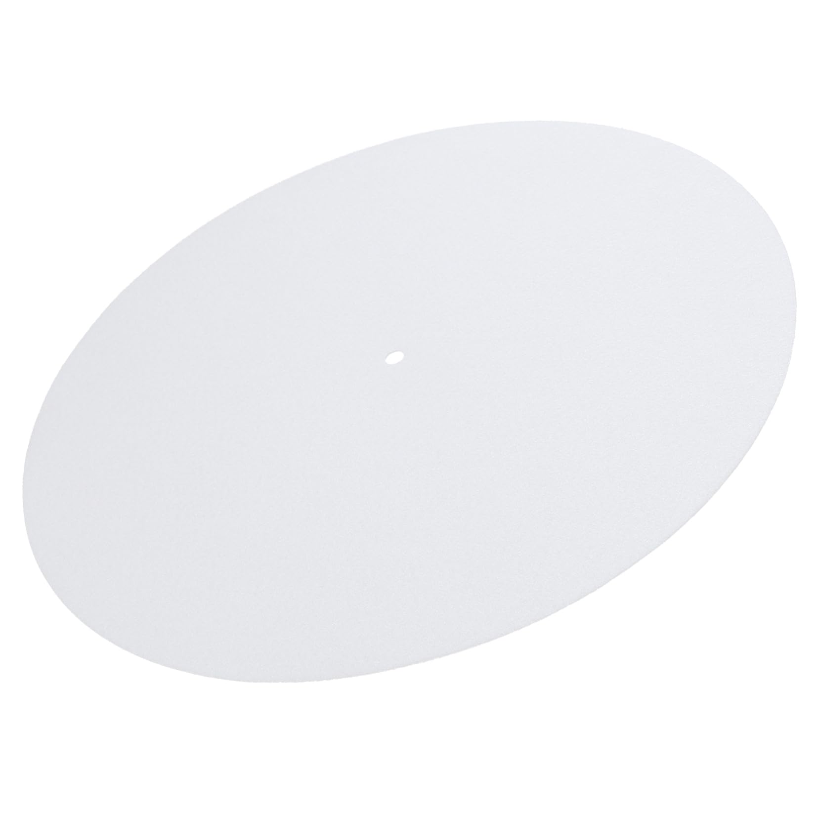 BESPORTBLE Turntable Platter Mat Static Wool Pad for Record Players Durable Vibration Design Compatible with Standard Spindles White Enhanced Sound