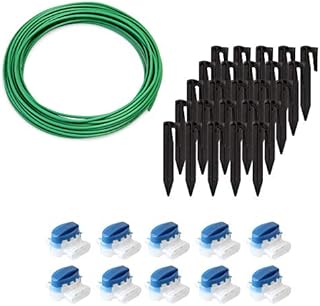 ECENCE Accessories & repair kit for robotic lawn mower, 10m boundary wire + 10x Connector + 25x ground nails, universal for all models